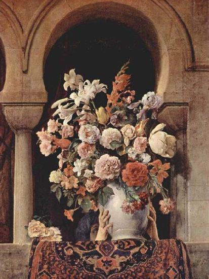 Francesco Hayez Vase of Flowers on the Window of a Harem Sweden oil painting art